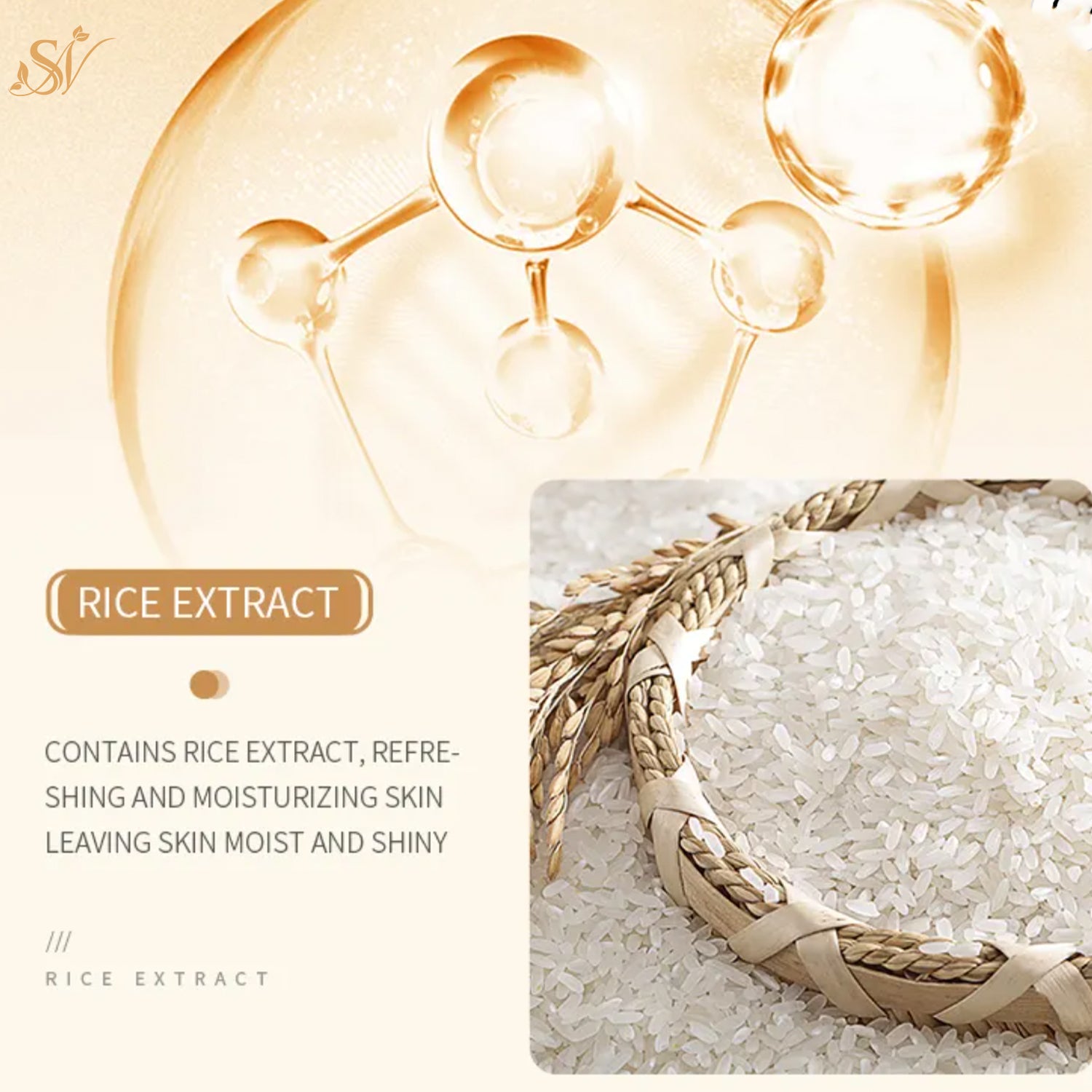 Spring Native Rice Facial Cream – Nourishing Hydration Daily Moisturizer | All Skin Types