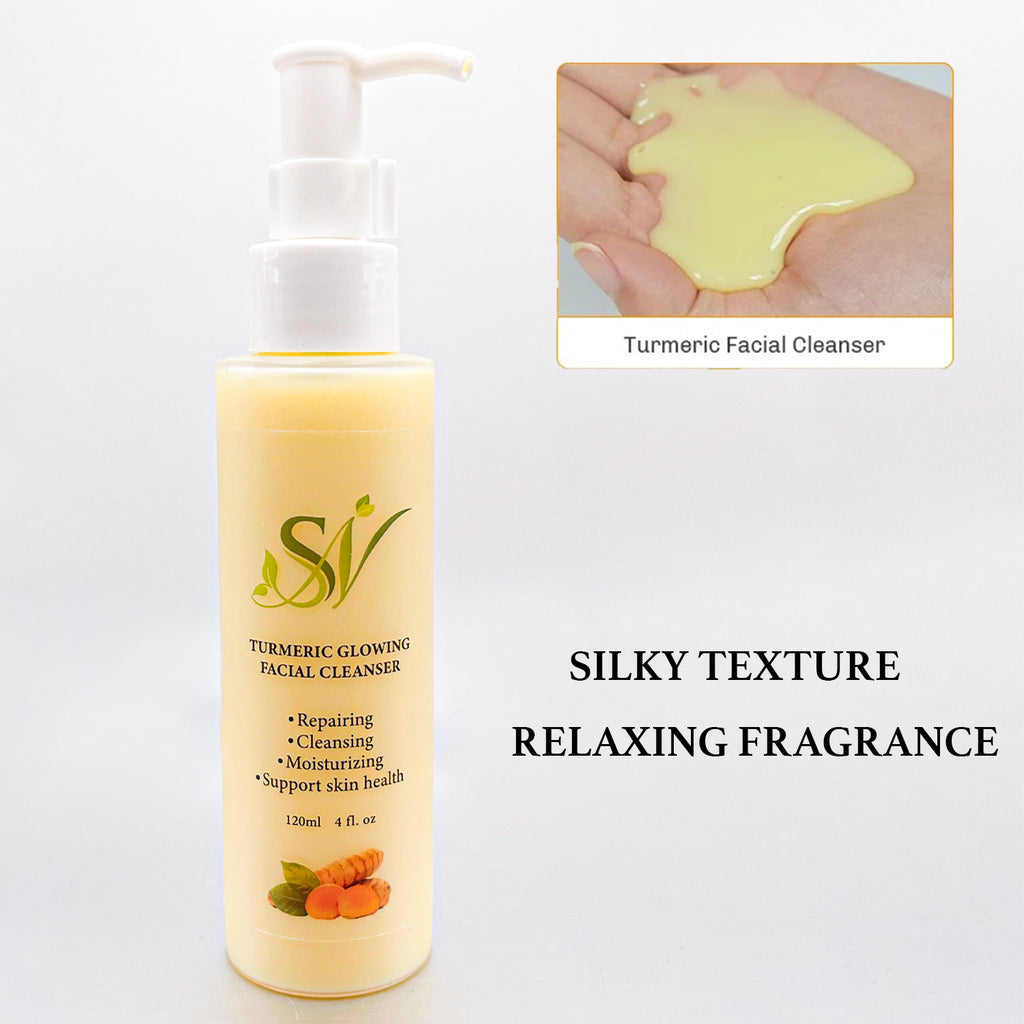 Spring Native Turmeric Skincare Set – Cleanser, Serum, Moisturizer & Clay Mask for Bright, Balanced and Beautiful Skin – 4-Step Routine with Botanical Glow Boost | All Skin Types